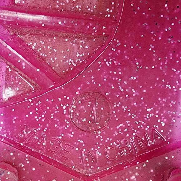 Kate Spade Yari Jelly Sandal Women 7 Pink Rubber Ankle Strap Gold Spade Logo - Picture 9 of 9